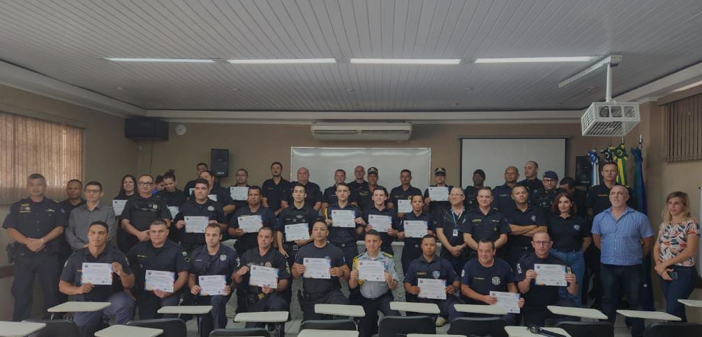 GCM de Sarandi segue avançando e participa de treinamento do Ministério da Justiça em sistema de segurança 